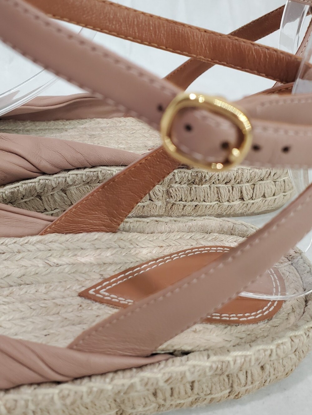 Zimmermann Gleam Gathered Espadrille Sandals Beige Biscuit Pebble Detail EU 41 - Picture 11 of 16